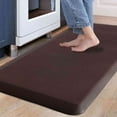 thumbnail image 1 of Carvapet Anti-Fatigue Floor Mat Cushioned Kitchen Comfort Mat, Waterproof Non-Slip Standing Desk Foam Mats and Rugs, Brown, 17.3"x39", 1 of 7