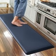 thumbnail image 1 of Carvapet Anti-Fatigue Floor Mat Cushioned Kitchen Comfort Mat, Waterproof Non-Slip Standing Desk Foam Mats and Rugs, Navy Blue, 17.3"x60", 1 of 7
