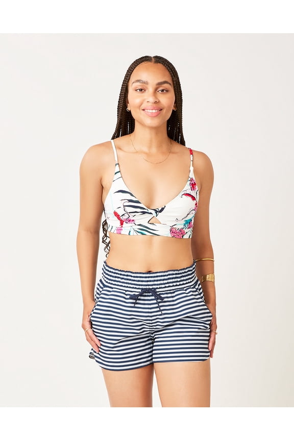 Bali Short Women's Color: Navy Stripe, Size: L