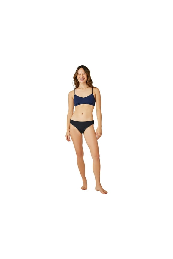St. Barth Reversible Bottom -Womens, Black/Navy, Extra Small