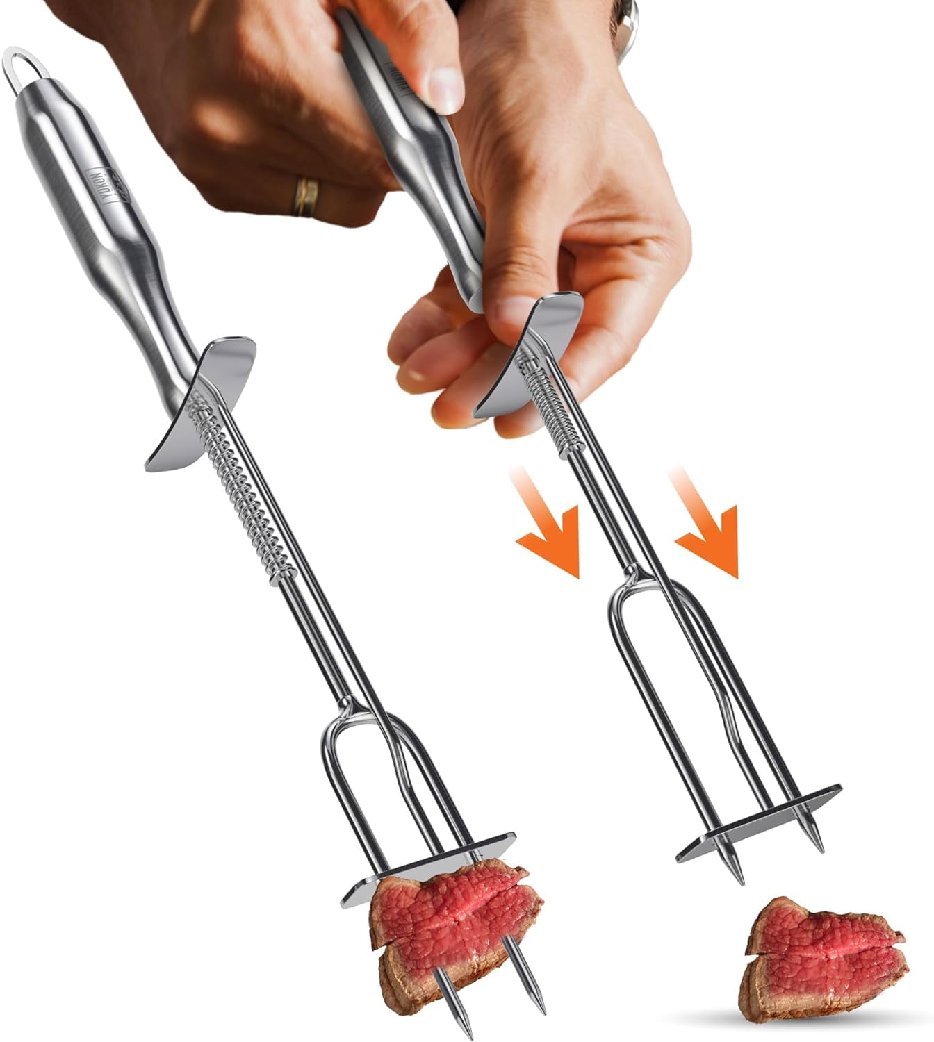 Carve N Serve Fork | Stainless Steel Carving Fork | Meat Serving Fork | Serving Fork | Dishwasher Safe Fork | Chef's Fork | Grilling Fork | Durable Meat Fork | Kitchen Fork | BBQ Fork | One Fork