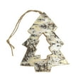 thumbnail image 1 of Carved Birch Pine Tree Hanging Christmas Tree Ornament, Natural, 4-1/2-Inch, 1 of 1