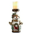 thumbnail image 1 of Carved Candleholder Santa Candlestick Resin Decorations for Home Living Room Desktop Christmas Decoration, 1 of 7