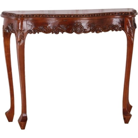 Carved Console Table - Brown