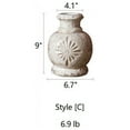 thumbnail image 1 of Carved Floral Vase in White, 1 of 16