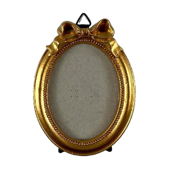 Carved Photo Frame With Bow Hanging Wall And Stand 6 Shapes To Choose For Home Tabletop Wall Decor