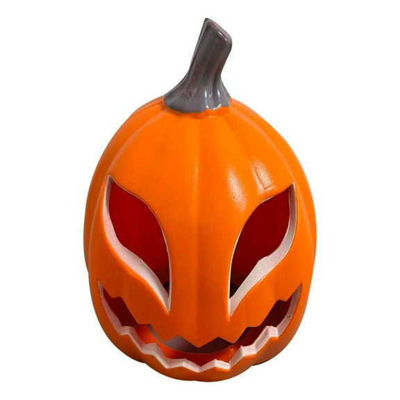 Carved Pumpkin Lanterns, Desktop Pumpkin Statue lamp, Hollowed Out Glowing Pumpkins, Pumpkins for Decorating Pumpkin Props with LED Lights, Pumpkin with Spooky Face Halloween Pumpkin Decorations