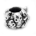 thumbnail image 1 of Carved Skull Heads Charm European Bead Compatible for Most European Snake Chain Bracelet, 1 of 2