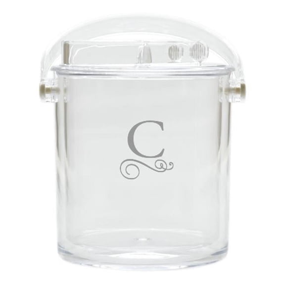 Carved Solutions Acrylic Insulated Ice Bucket With Tongs-Pi-Flourish-L