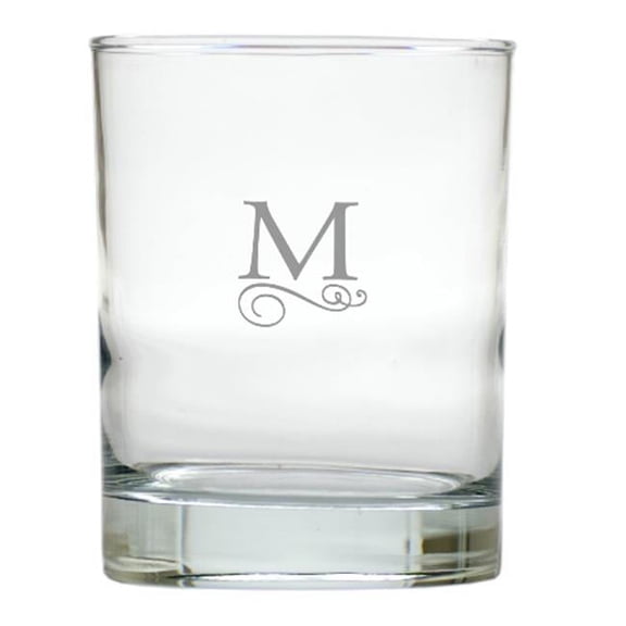 Carved Solutions Old Fashion Glass Set Of 6-Fleur-De-Lys