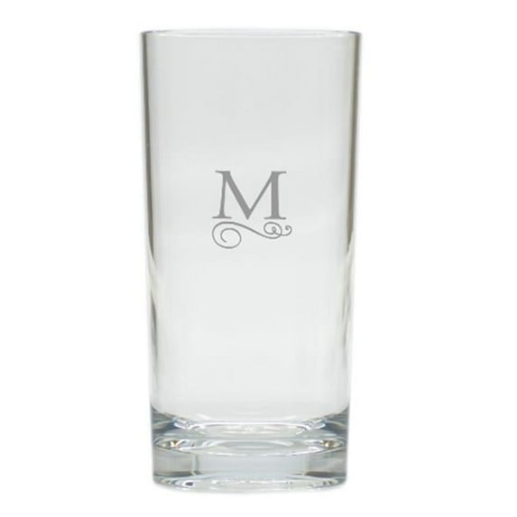 Carved Solutions Tall Cooler Glass Set Of 6-Pi-Flourish-F