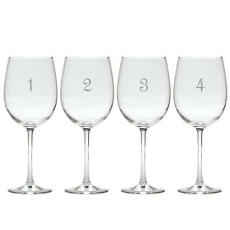 Carved Solutions Tulip Wine Stemware Set Of 4- No. 1 - 4