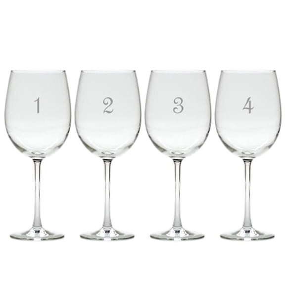 Carved Solutions Tulip Wine Stemware Set Of 4- No. 1 - 4