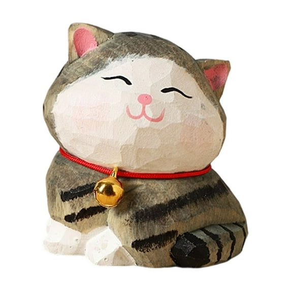 Carved Tabletop Sculpture, Handcrafted Collectible Statue for Home Decoration & Shelf Art