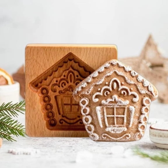 Tree Christmas Safe & Durable Wood Cookie Cutter, by YingXue