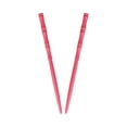 thumbnail image 1 of Carved Wooden Hair Sticks Set, Traditional Hair Chopsticks, 7 inches, 2 Pack, Vintage Style (Hot Pink), 1 of 4