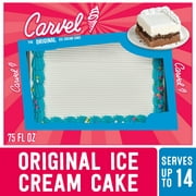 Carvel Family Size Ice Cream Cake, Chocolate and Vanilla Ice Cream with Crunchies, 75 fl oz