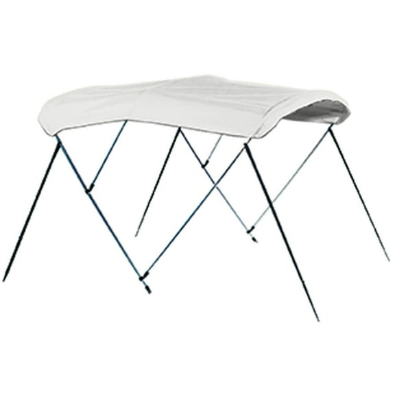 Carver 604WV Denim Backed Vinyl Canvas Bimini Top with Matching Storage Boot - Fits Frame 55604 (79"-84" W)