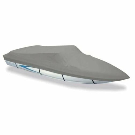 Carver 77118F10 V-Hull Runabout Boat Cover, Slate Gray