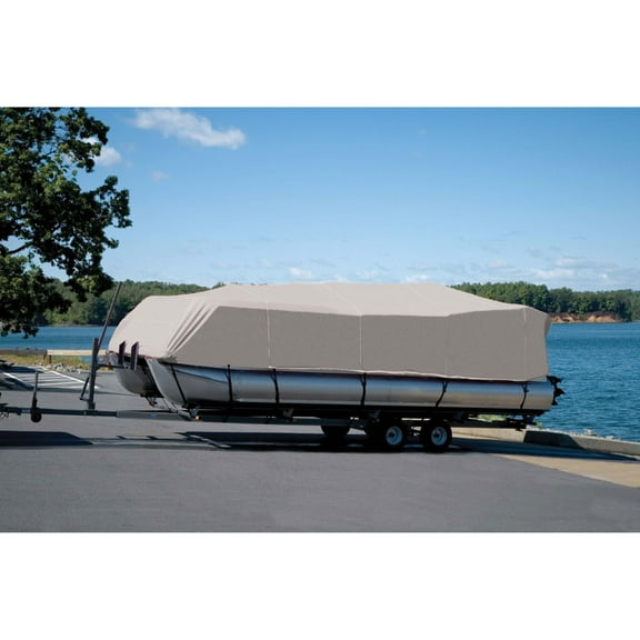 Carver 77520P-10 Styled-to-Fit Pontoon Boat Cover - 20'6" Length x 102" Width