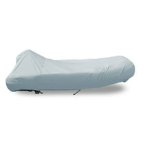 Carver 7INF10BF-10 Styled-to-Fit Boat Cover for Blunt Nose Inflatable Boats - 10'6", Slate Gray