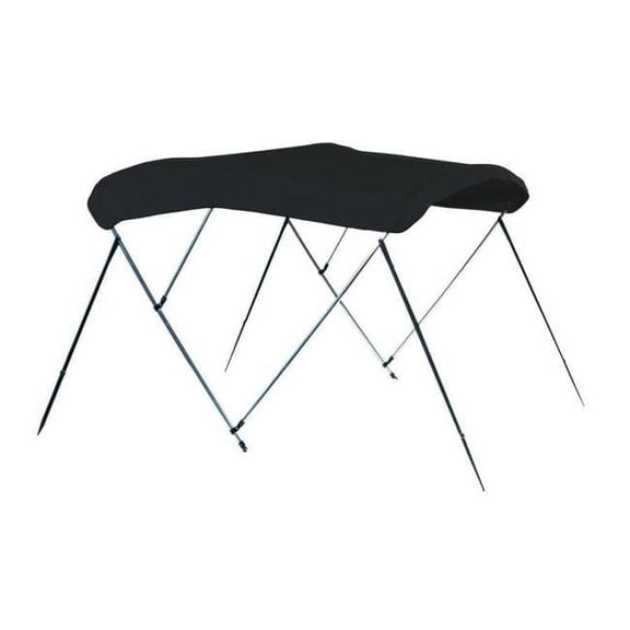Carver A4675UB02 4675U 3 Bow Boot Sunbrella Bimini Top Kit, Jet Black