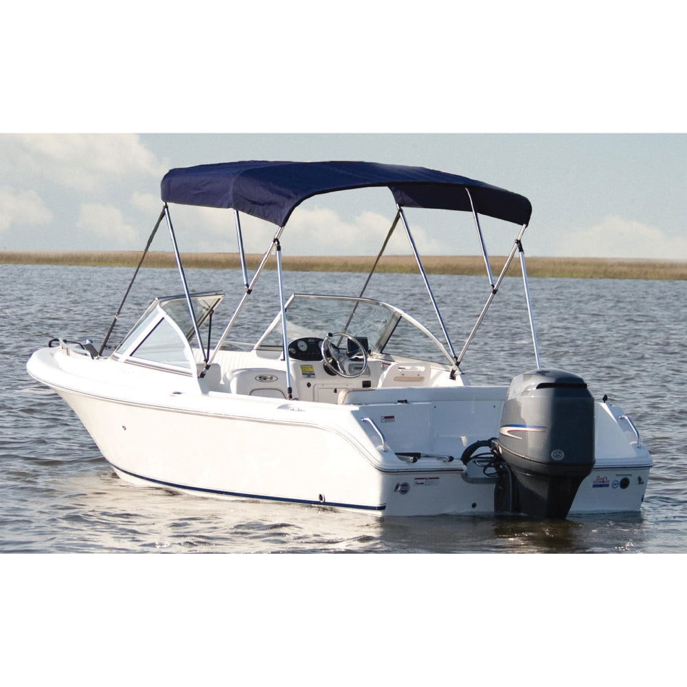 Carver A5475TB5 Fully Assembled 3Bow Round Tube Sunbrella Bimini