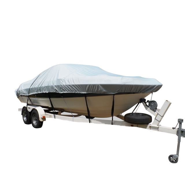Carver Poly-Flex II Styled-to-Fit Boat Cover f/12.5' Open Jon Boats - Grey