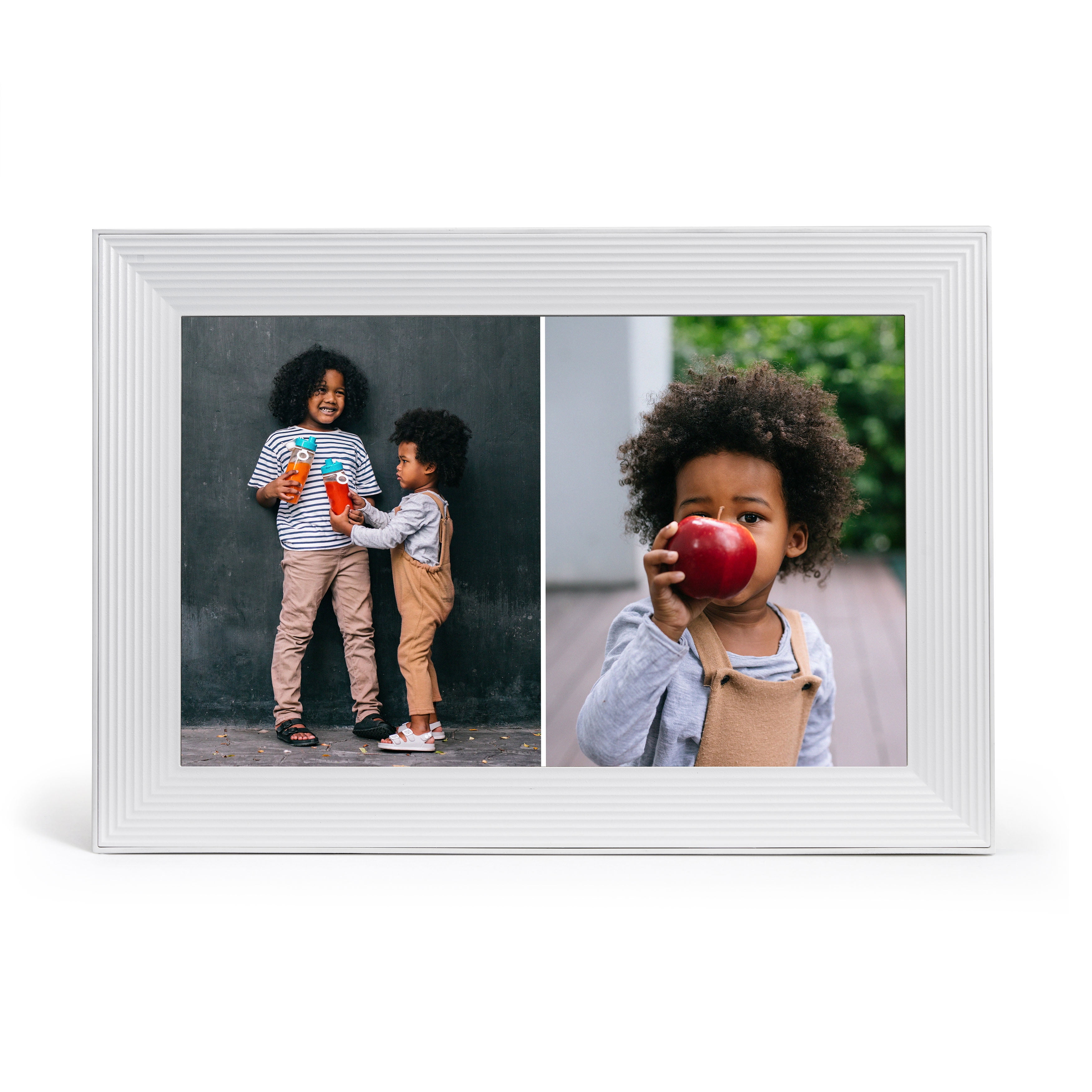 Carver Luxe by Aura Frames 10.1 inch HD Wi-Fi Digital Picture Frame with Free Unlimited Storage – Sea Salt