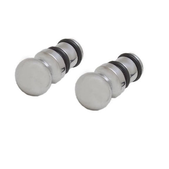 Carver / Marquis OEM 10-384 Chrome Plated 1 3/8 x 1/2 Steel Boat Kitchen Rail End Cap (PAIR) 10842594005583