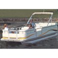 thumbnail image 1 of Carver Styled-to-Fit Cover for Pontoons with Fully Enclosed Deck and Bimini Top, Haze Gray, 1 of 2