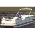 thumbnail image 1 of Carver Wood Products Styled-to-Fit Cover for Pontoons with Fully Enclosed Deck and Bimini Top, Haze Gray, 1 of 2