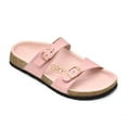 thumbnail image 1 of Carvil Sandals 5N.MIC.002.T7.37 Michasa Women Two Strap Footbed Sandals, Pink - Size 37, 1 of 1