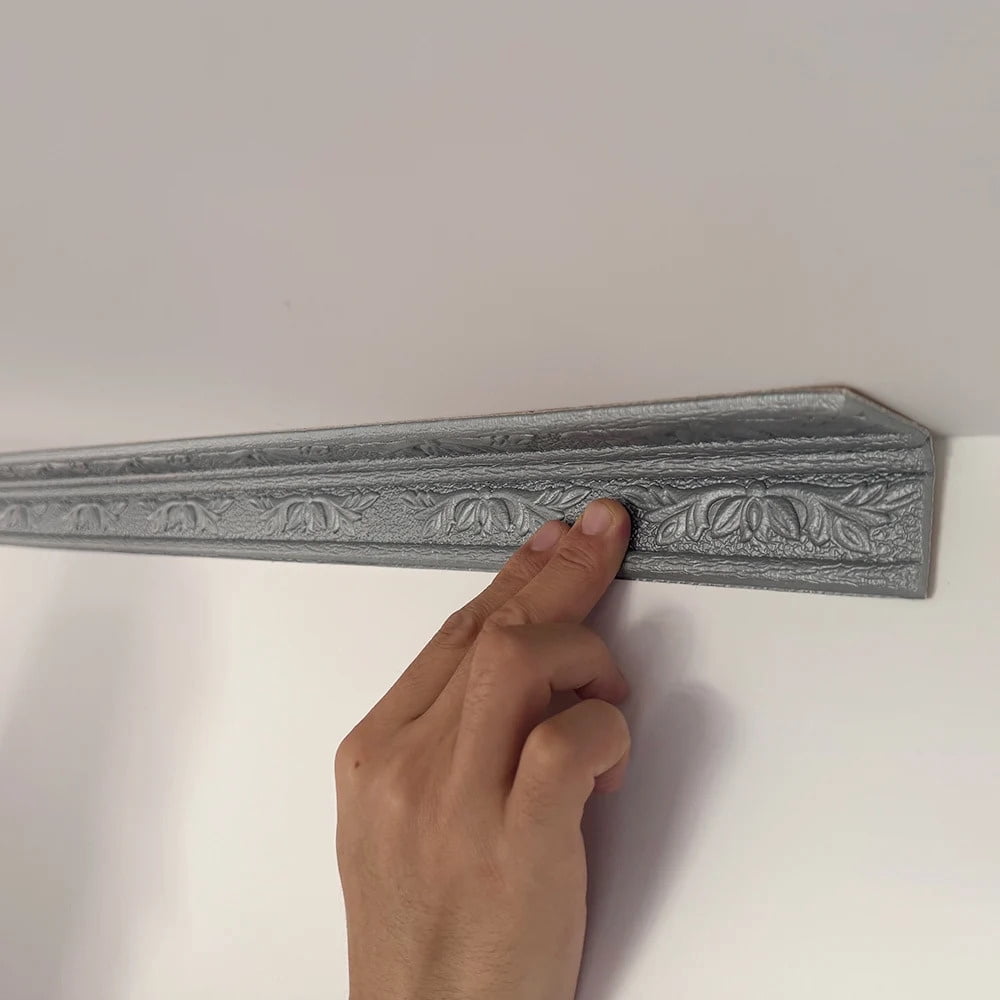 Carving Flowers Foam Molding Trim Self-Adhesive Wall Stickers Decora ...