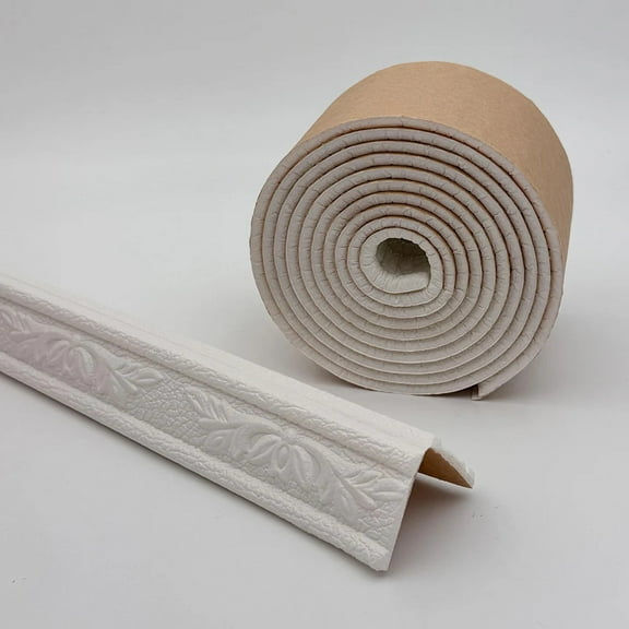 Carving Flowers Foam Molding Trim Self-Adhesive Wall Stickers Decora Ceiling Corner Lines Stickers Background Wall Frames Waistl