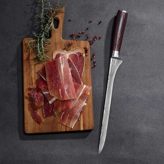 Carving Knife, 10 Inch Professional Ham Slicing Knife with Sheath