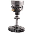 thumbnail image 1 of Carving Piston Skull Face Realistic Skull Sculpture Man Statue Office Home Table Gifts Halloween, 1 of 8