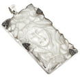 thumbnail image 1 of Carving Shell Goddess Mother Of Pearl 925 Sterling Silver Pendant, 3", 1 of 2