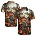 thumbnail image 1 of Carving Spooky Tree Pumpkin Halloween Men's Polo Shirt S-5XL, 1 of 5