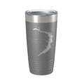 thumbnail image 1 of Carvins Cove Reservoir Tumbler Lake Map Travel Mug Insulated Laser Engraved Coffee Cup Virginia 20 oz Dark Gray, 1 of 1