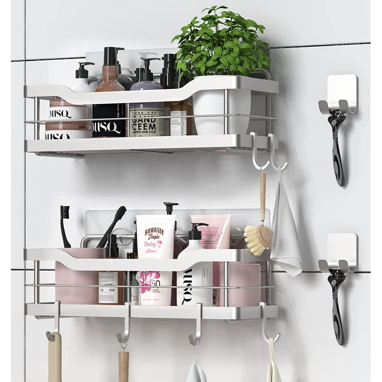 Hanging Shower Caddy Stainless Steel Wall Mounted for Bathroom & Kitchen  Storage