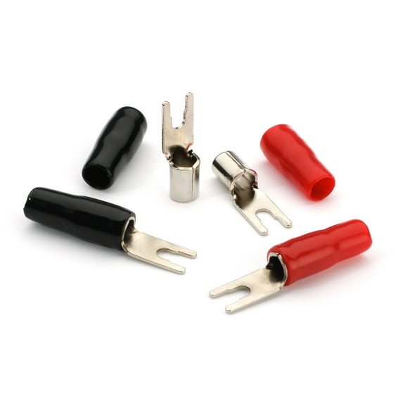 Carwires PBS8 - 8-AWG Crimp Barrier Spades (4-Pack)