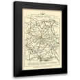 thumbnail image 1 of Cary 11x14 Black Modern Framed Museum Art Print Titled - Shropshire County England - Cary 1792, 1 of 5