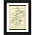 thumbnail image 1 of Cary 11x14 Black Ornate Wood Framed with Double Matting Museum Art Print Titled - Hampshire County England - Cary 1792, 1 of 4