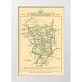 thumbnail image 1 of Cary 13x18 White Modern Wood Framed Museum Art Print Titled - Derbyshire County England - Cary 1792, 1 of 4