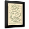 thumbnail image 1 of Cary 14x18 Black Modern Framed Museum Art Print Titled - Lincolnshire County England - Cary 1792, 1 of 5