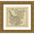 thumbnail image 1 of Cary 22x20 Gold Ornate Wood Framed with Double Matting Museum Art Print Titled - Upper Lower Rhine Germany - Cary 1835, 1 of 4