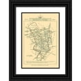 thumbnail image 1 of Cary 23x32 Black Ornate Wood Framed with Double Matting Museum Art Print Titled - Derbyshire County England - Cary 1792, 1 of 4