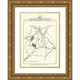 thumbnail image 1 of Cary 24x32 Gold Ornate Wood Framed with Double Matting Museum Art Print Titled - Rutlandshire County England - Cary 1792, 1 of 4