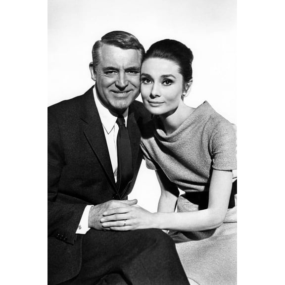 Cary Grant Audrey Hepburn Charade 24X36 Poster Classic Studio Pose